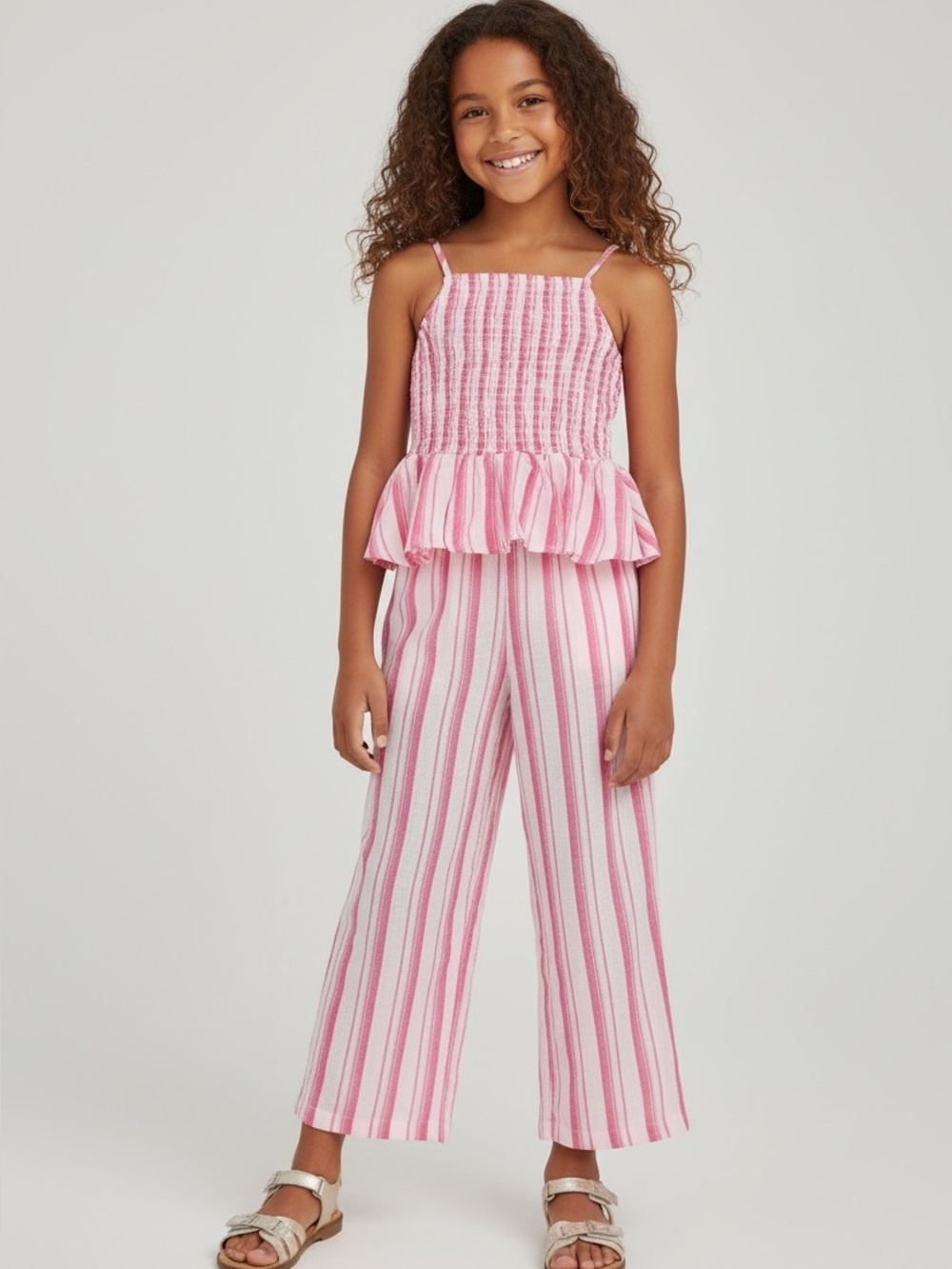 Feather 4 Arrow Island Smocked Tank & Playa Pant Outfit - NEW! Size 8-9
